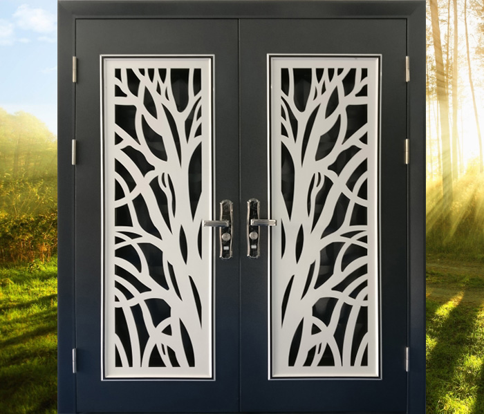 An elegant 6x7 double layer door